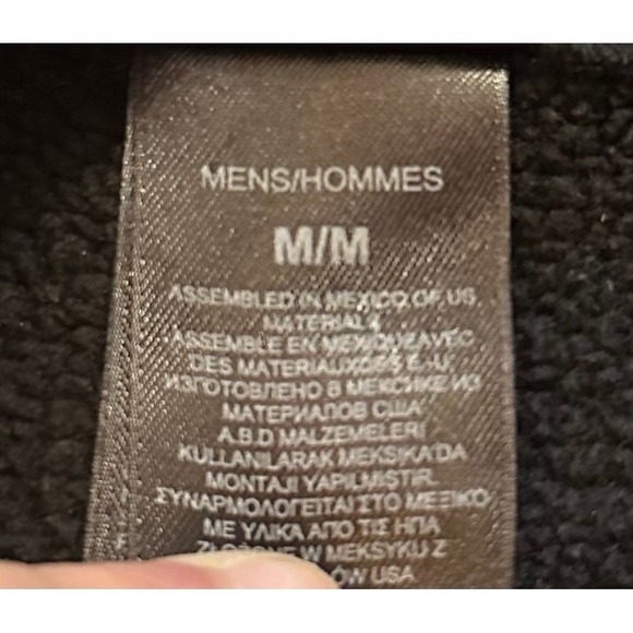 The North Face Mens 1/4 Zip Fleece Pullover Black Size Medium - Picture 4 of 4